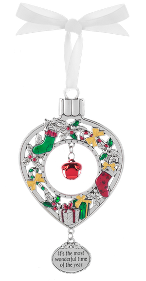 Jingle Bell Ornament - It's The Most Wonderful Time Of The Year