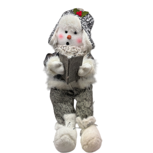 Animated  Snowman With Story Book Shelf Sitter