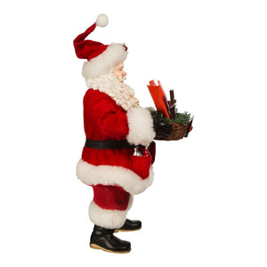 Santa with a Hershey's Gift Basket