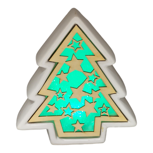 Color Changing Dolomite & Wood Decor - Tree