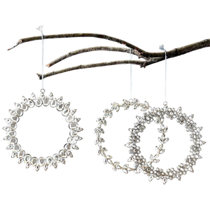 Rhinestone Wreath Ornament -