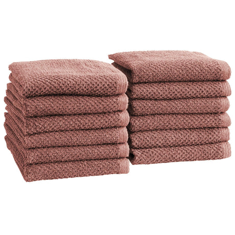 Cotton textured bath towel set - acacia collection