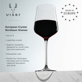 Reserve inez crystal bordeaux glasses viski®