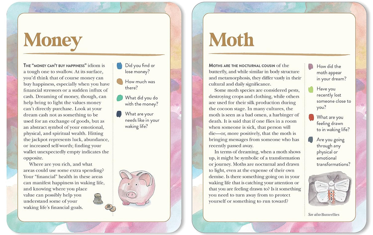 The Dream Symbols Card Deck - Decode Your Nightly Dreams