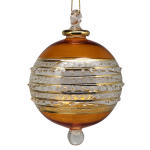 Ring Etched Stipple Ball - Gold