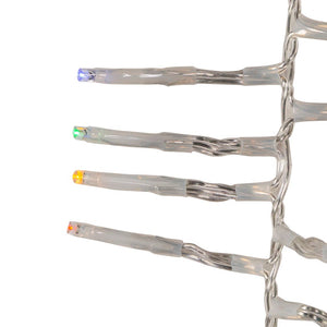 1000-Light Multicolor LED Clear Wire Cluster Garland
