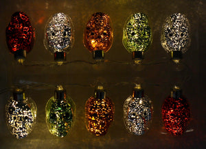 LED Halloween String Light Set - Skulls