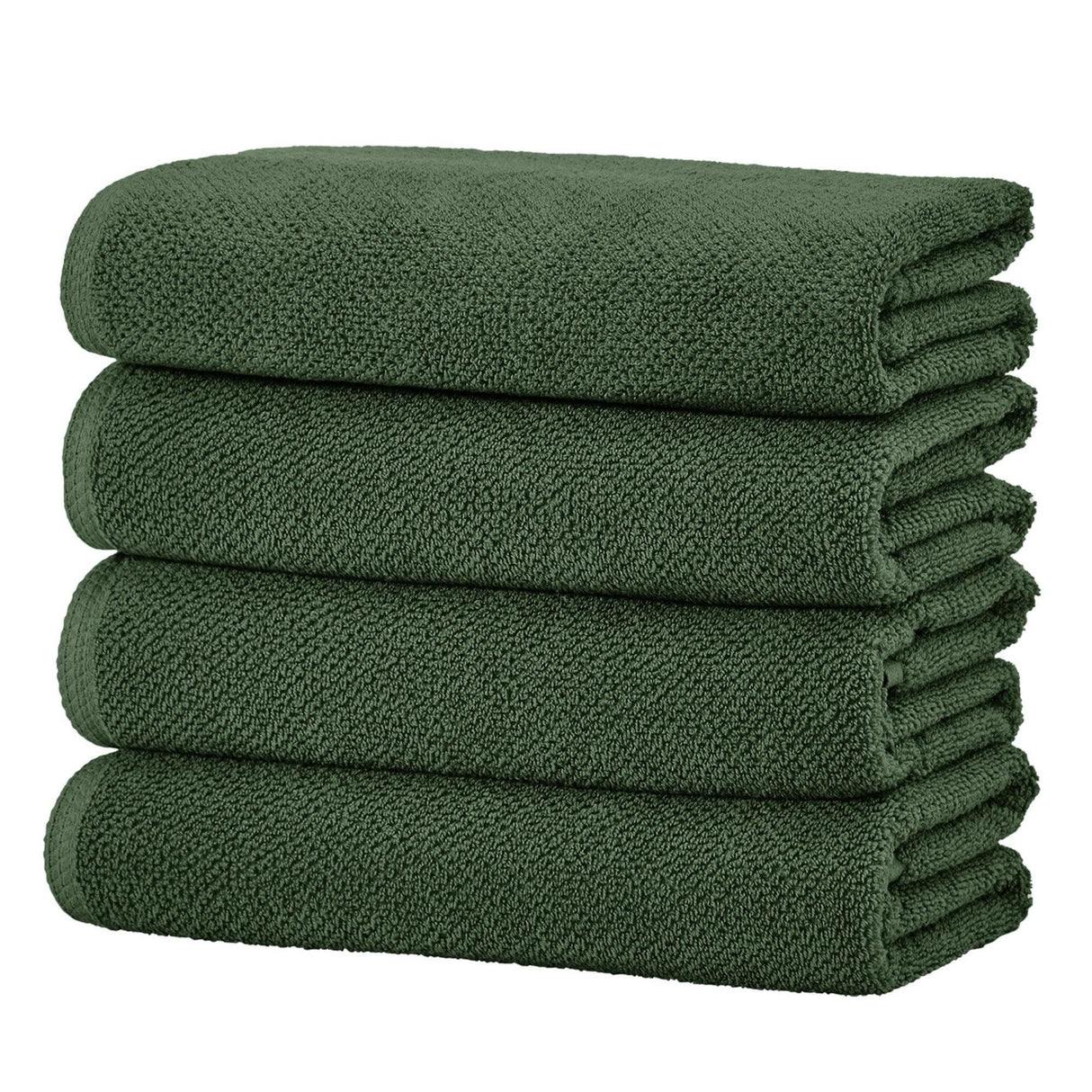 Cotton textured bath towel set - acacia collection