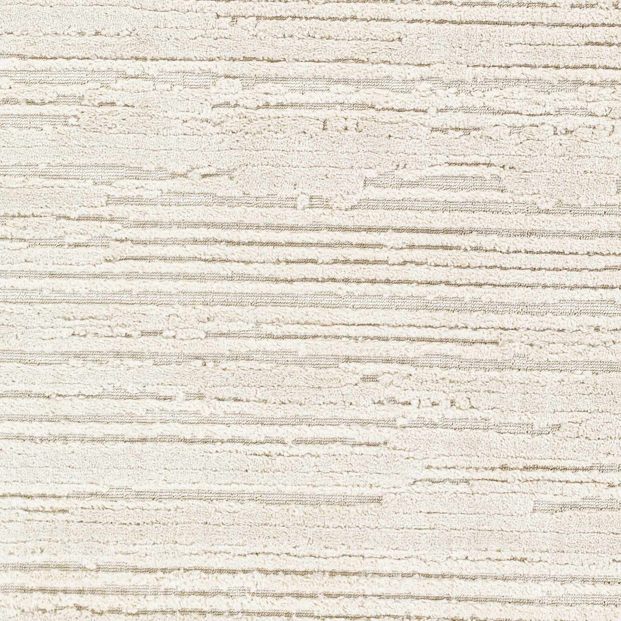 Ibarra Textured Ivory High/Low Pile Rug with Tassels