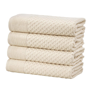 Cotton Diamond Waffle Weave Bath Towel Set - Grayson Collection