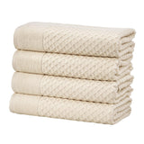 Cotton diamond waffle weave bath towel set - grayson collection