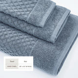 Cotton diamond waffle weave bath towel set - grayson collection