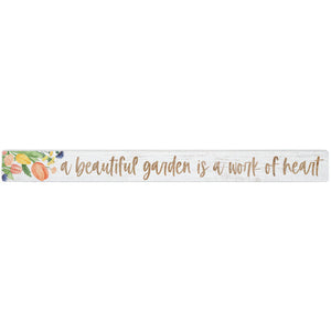 16 inch Shelf Sitter Sign - Beautiful Garden