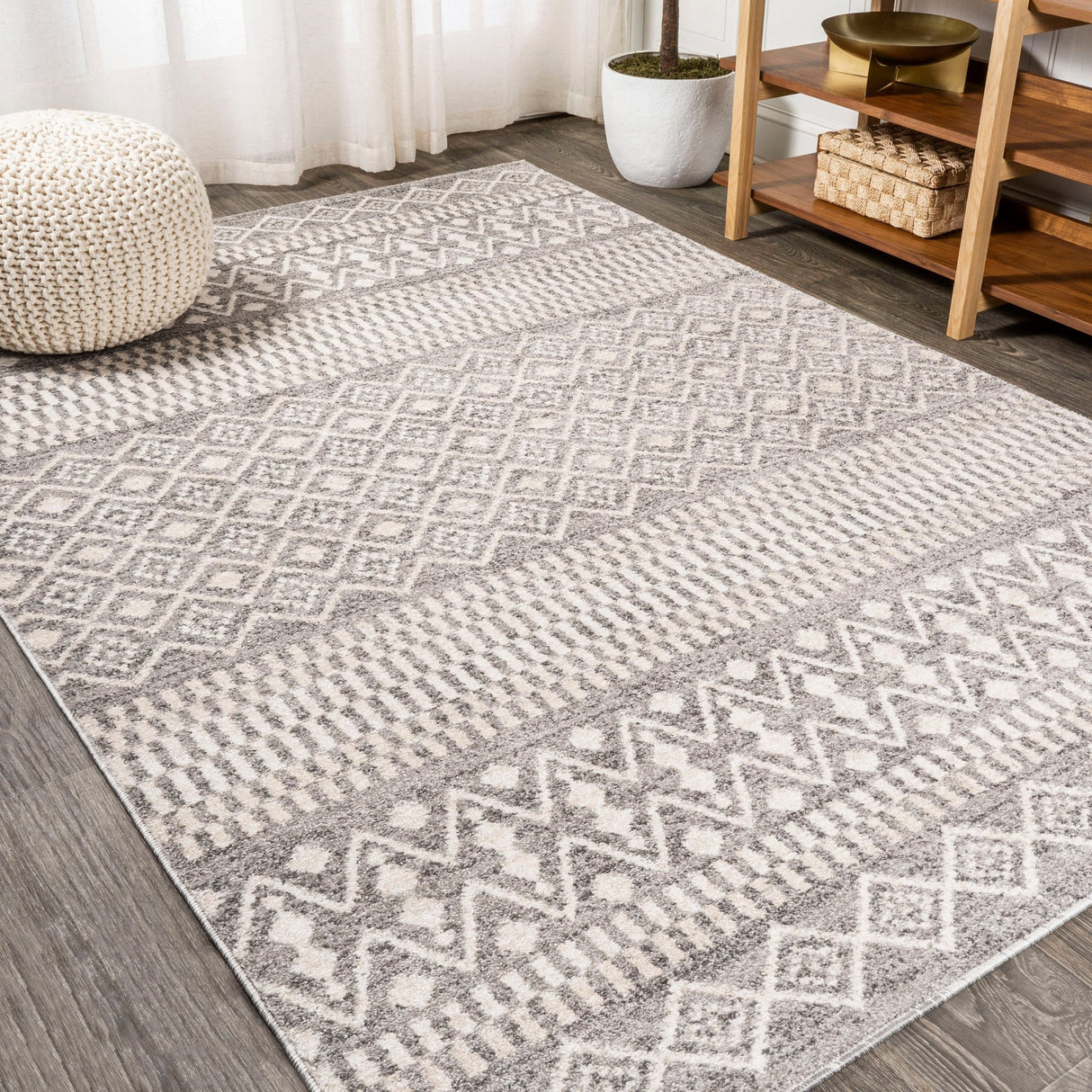 Ifrane Berber Geometric Stripe Area Rug - Tuesday Morning - Area Rugs