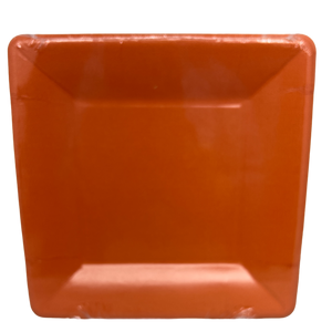 Grosgrain Border Paper Goods (Deep Orange) - Salad/Desert Plate