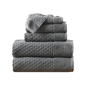 Cotton Diamond Waffle Weave Bath Towel Set - Grayson Collection