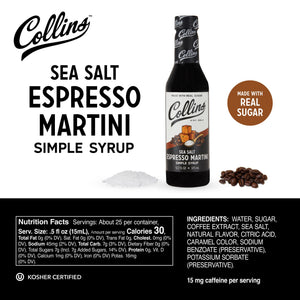 Sea Salt Espresso Martini Syrup 12.7 oz.