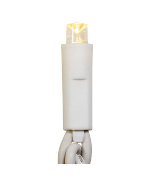 70-Light Warm White Soft Twinkle White Wire LED Icicle Light Set