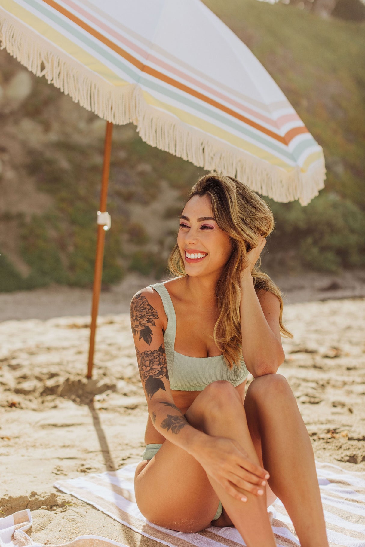 Summerland 6.5 ft. Portable Beach Umbrella