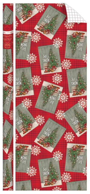 Traditional Roll Wrap - 40" x 288" - Let It Snow