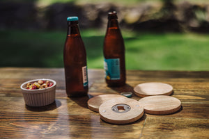 Coasters with Bottle Openers Set of 4