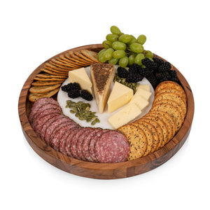 Isla Serving Platter with Marble Cheeseboard Insert