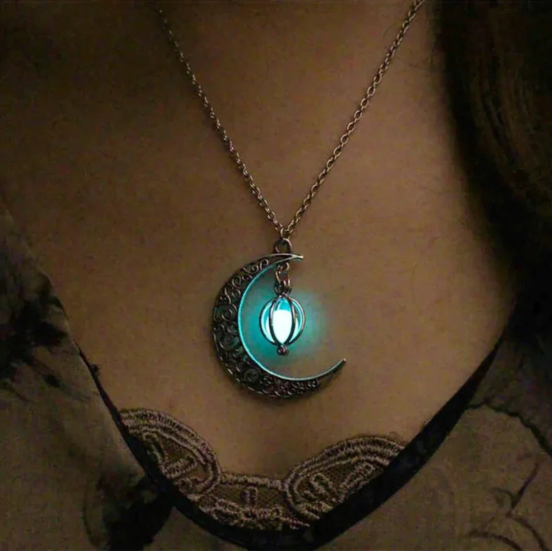 Moonstone Pendant Necklace Stainless Steel Moonstone Jewelry Women Gift
