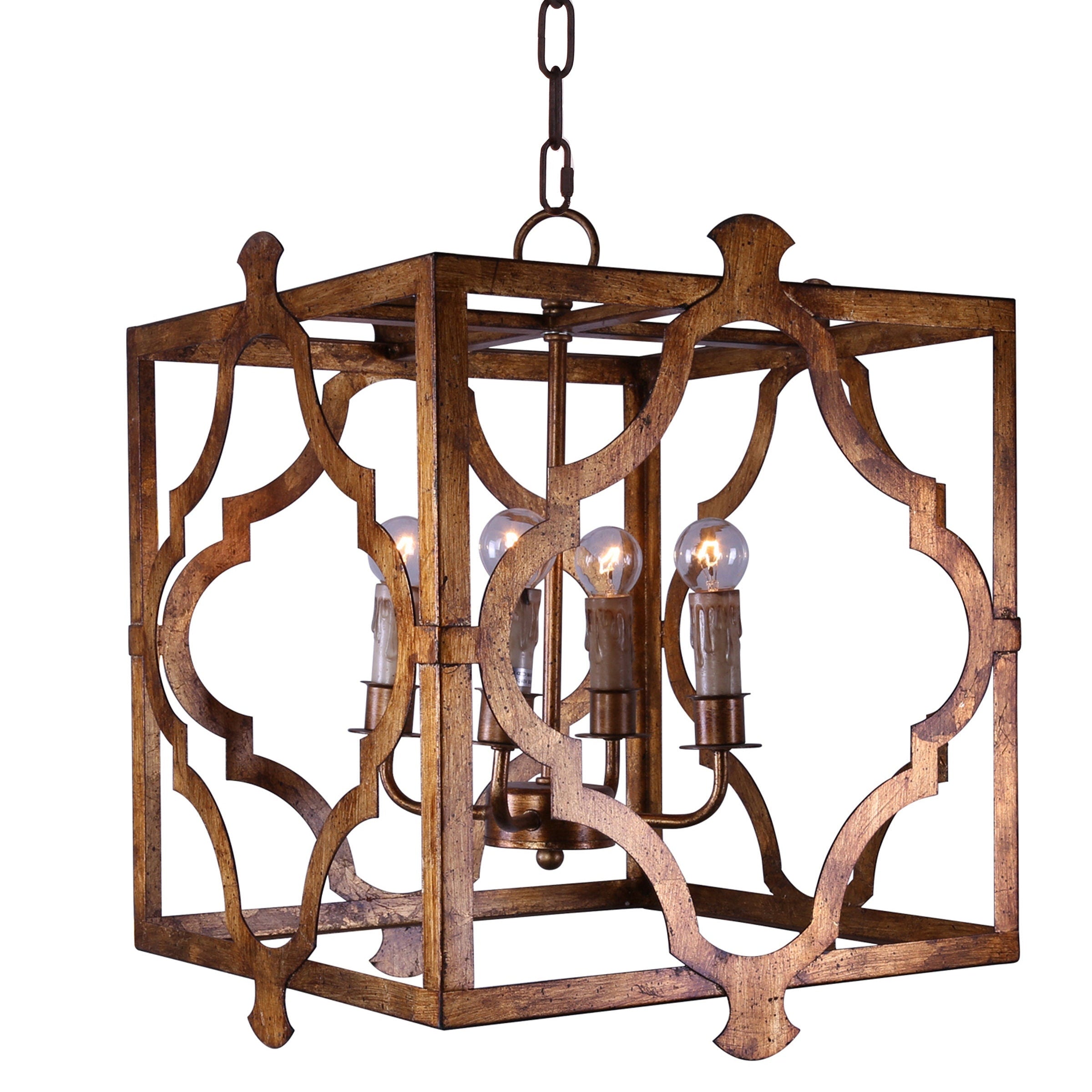 Metal-square-and-geo-chandelier-