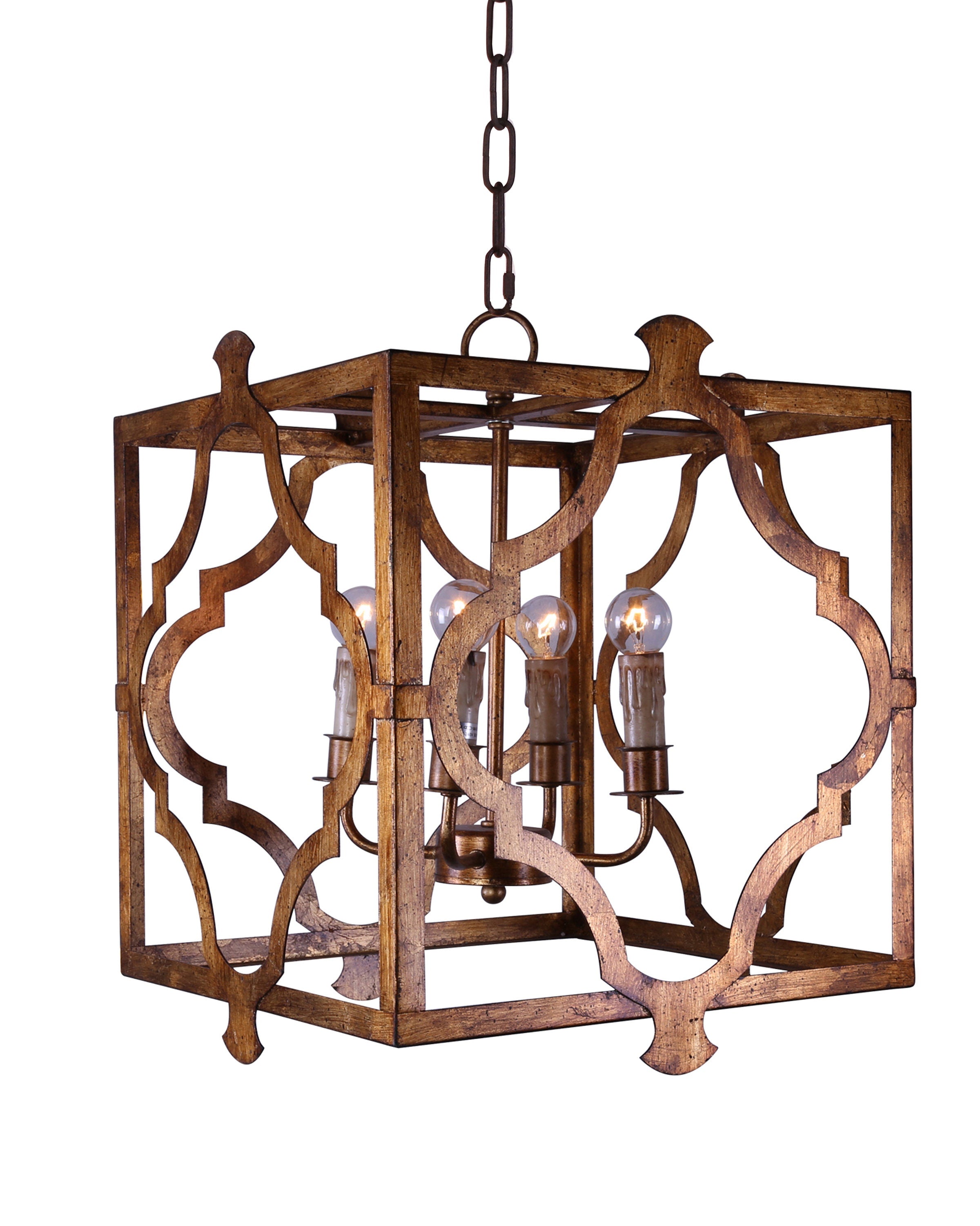 Metal-square-and-geo-chandelier-
