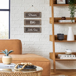 Reversible Wood Wall Hanging Sign for Farmhouse and Living Room