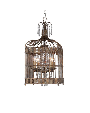 Metal Bird Cage Chandelier