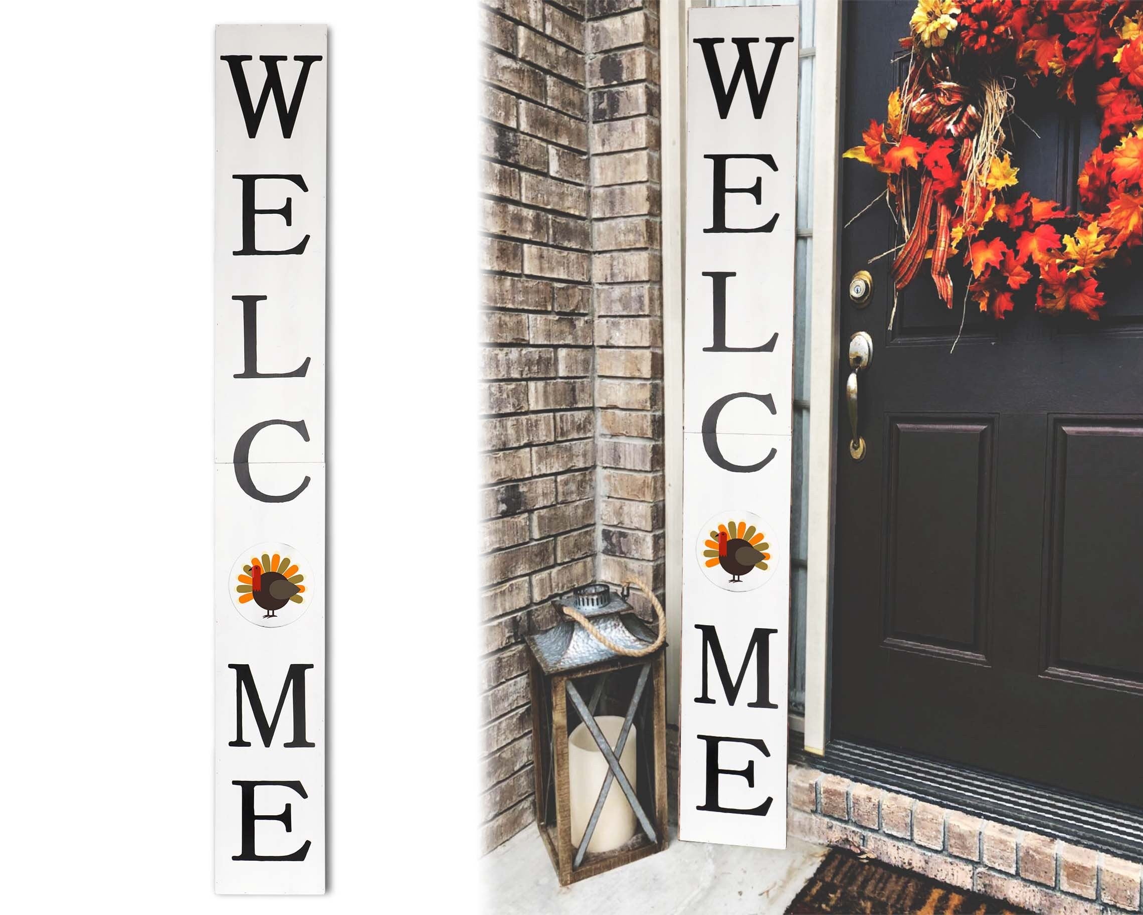 72in-Outdoor-Fall-Turkey-Welcome-Sign-White-Harvest-Decor-for-Front-Door,-Porch,-and-Entryway-