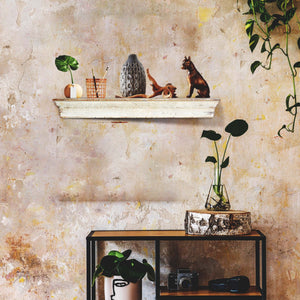 Distressed Ledge Shelf Large, Wall Shelves Organizer for Bedrooms, Hallways, Stairways, Entryways, Kitchens, and Bathrooms