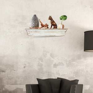 Distressed Ledge Shelf Large, Wall Shelves Organizer for Bedrooms, Hallways, Stairways, Entryways, Kitchens, and Bathrooms