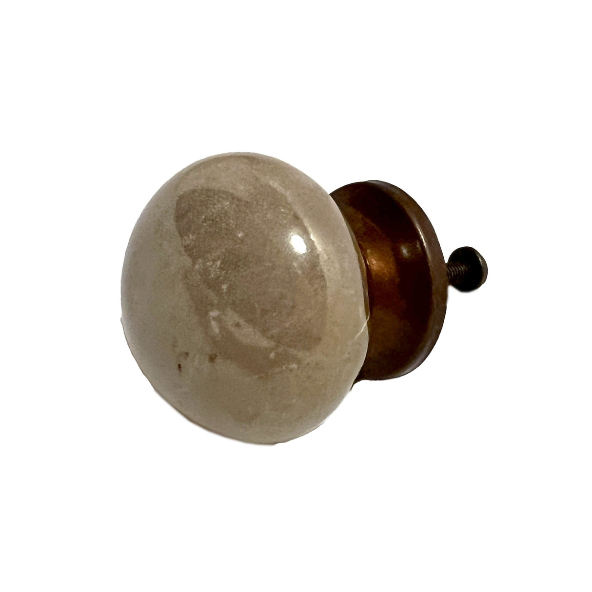 Ceramic Fancy Glaze Cabinet Knobs 6 Pack Knobs for Cabinets and Drawers, Closet Door Knobs,  Drawer Pulls and Knobs with Mounting Screws