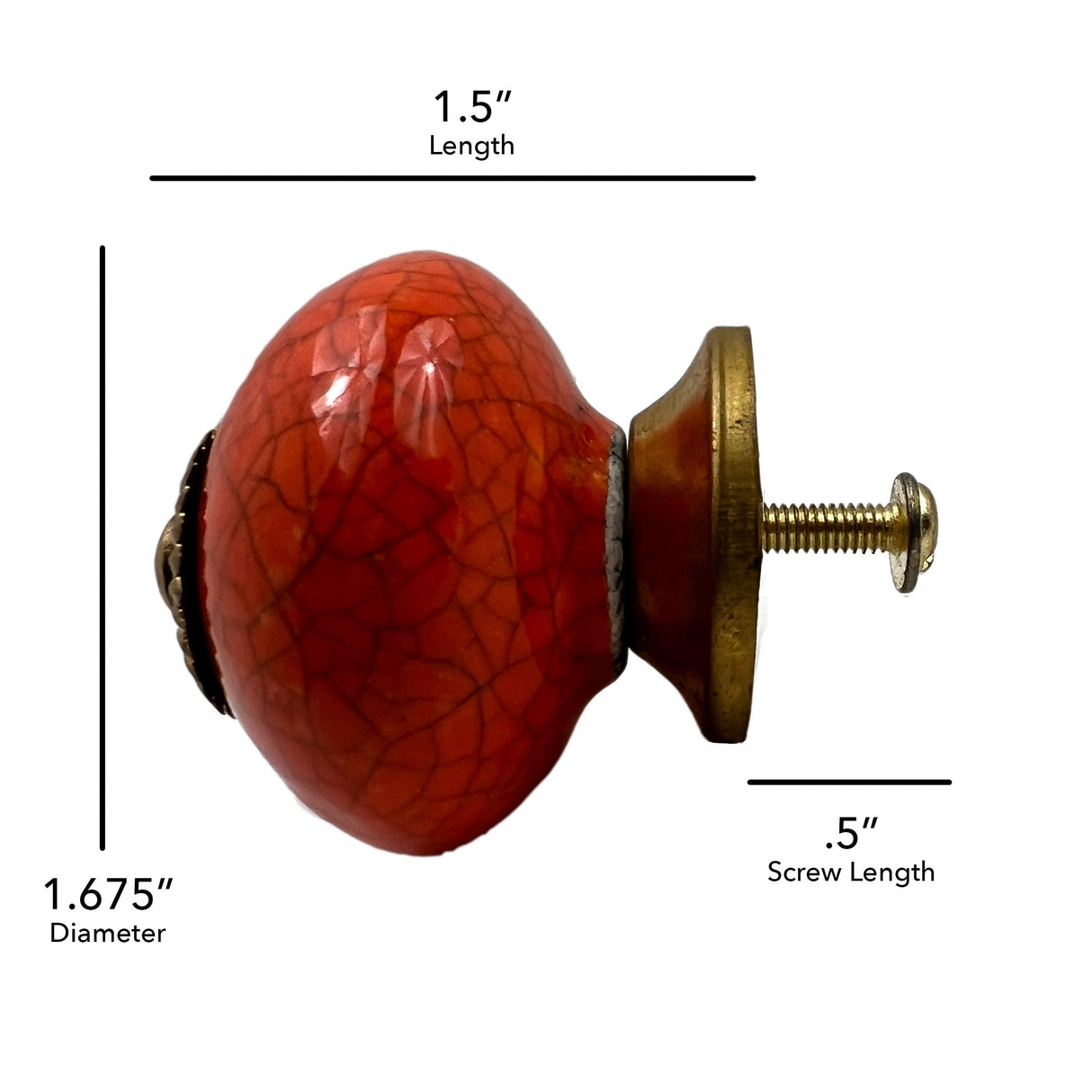 Ceramic Ball  Cabinet Knobs 6 Pack Knobs for Cabinets and Drawers, Closet Door Knobs, Drawer Pulls and Knobs with Mounting Screws