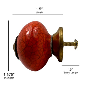 Ceramic Ball  Cabinet Knobs 6 Pack Knobs for Cabinets and Drawers, Closet Door Knobs, Drawer Pulls and Knobs with Mounting Screws