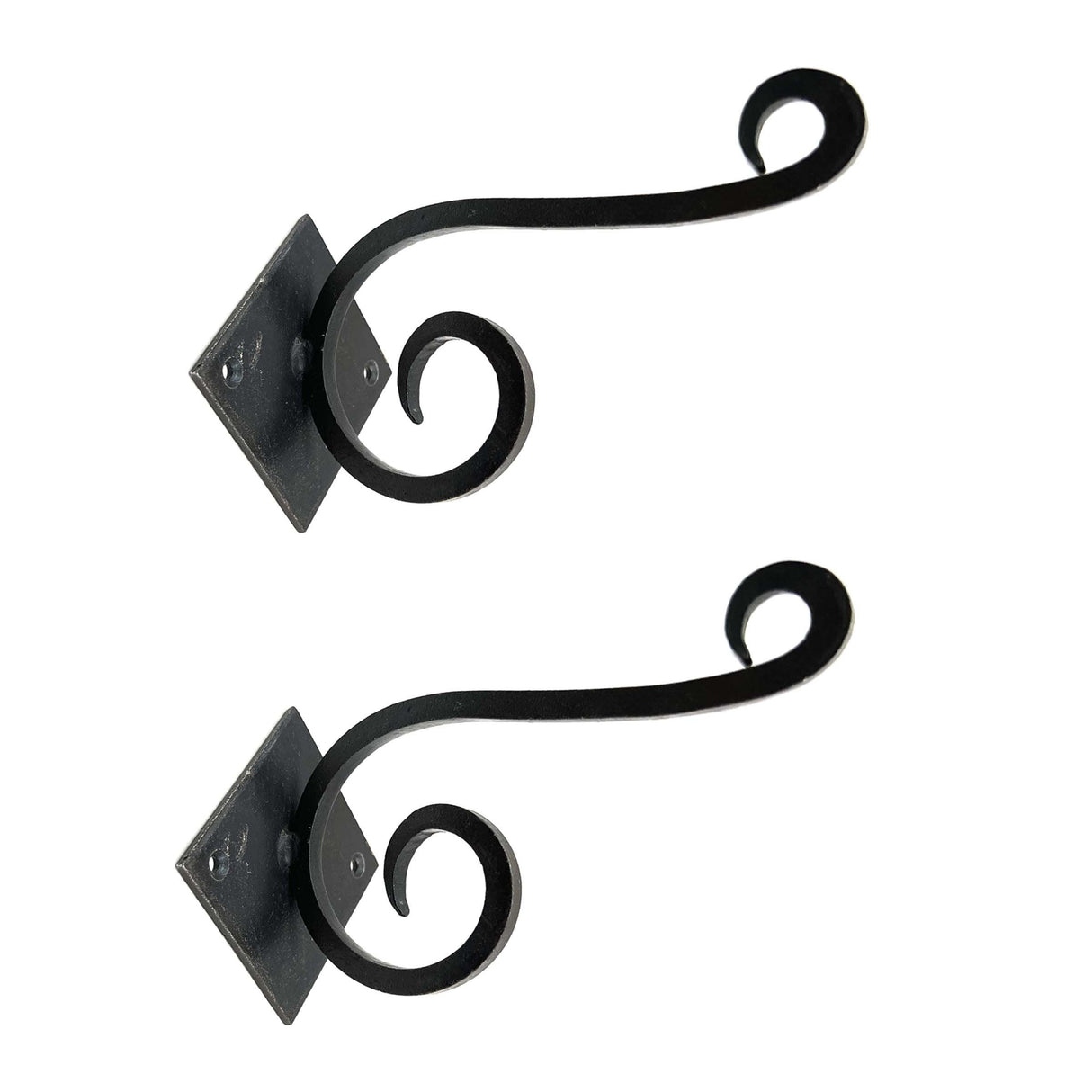 Wrought Iron Scroll Hook Set of 6, Kitchen Cabinet Knobs Dresser Knobs Drawer Knobs Handles