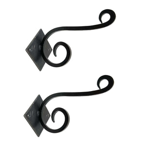 Wrought Iron Scroll Hook Set of 6, Kitchen Cabinet Knobs Dresser Knobs Drawer Knobs Handles
