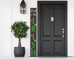72in St. Patrick's Day Wooden Porch Sign Large Welcome Porch Sign for St.Patrick's Day Decor Sign Home Front Door Yard Party Decor