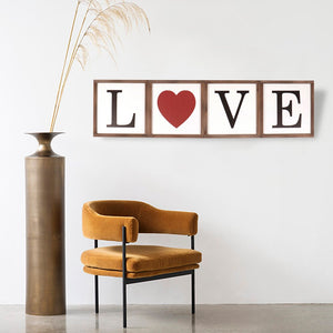 Reversible Home/Love Sign, Decorative Wall Sign for Home