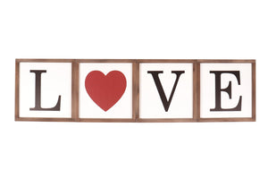Reversible Home/Love Sign, Decorative Wall Sign for Home