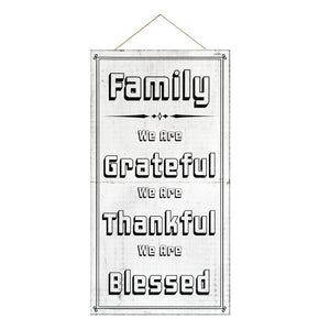 Add a touch of warmth to your home with this charming 36in wooden family sign
