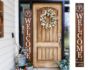 72in Personalized Text Porch Sign, Welcome Sign Front Door, Farmhouse Welcome Sign, Front Porch Sign, Housewarming Gift, Porch Decor