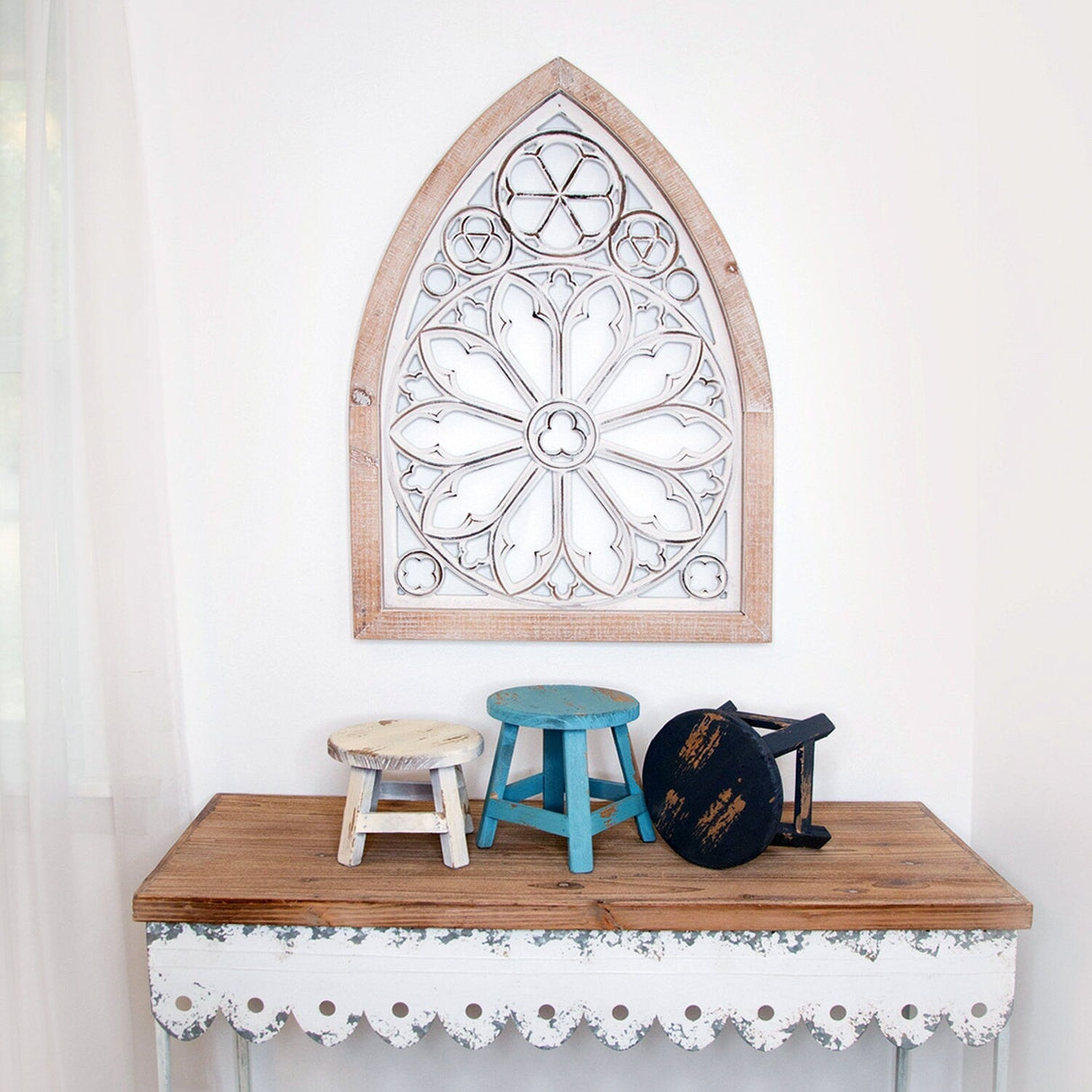 Adorable set of 3 mini stools - perfect for any room in your home