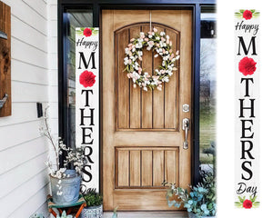 72IN Rustic Welcome Sign for Porch/Patio Decor - Mother's Day Wooden Porch Sign Standing