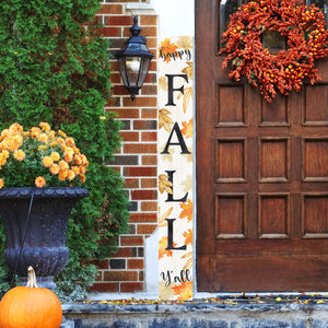 72in  Fall Welcome Sign for Front Door Porch Decor - Wood Folding Giant Board