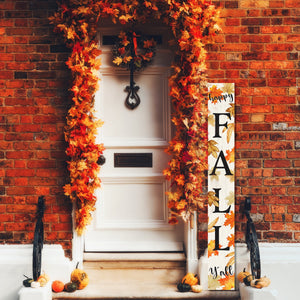72in  Fall Welcome Sign for Front Door Porch Decor - Wood Folding Giant Board