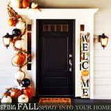 72in Fall Welcome Sign | Front Door Porch Decor | Wood Folding Giant Board