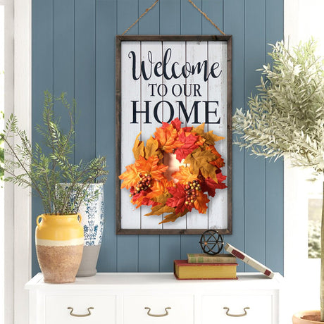 Interchangeable Welcome to Our Home Wall Dcor